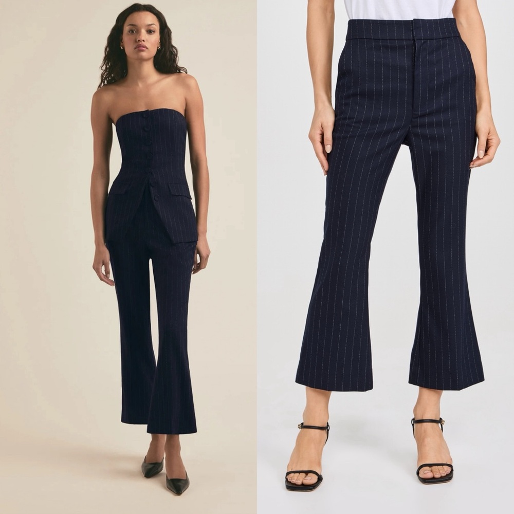 Favorite Daughter The Phoebe Pant Navy Pinstripe Size 0